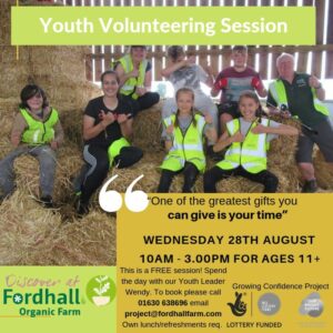 Youth Volunteer Day *Postponed pending new date * @ Fordhall Organic Farm  | England | United Kingdom